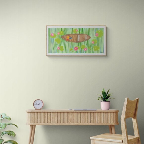 Water Lillies | Modern Wall Art Decor | Minimalist Digital Prints - Picture 3 of 3